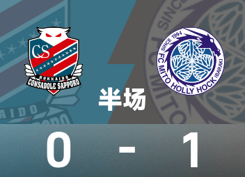 日本プロBハーフタイム：斉藤俊介選手得点 コンサドーレ札幌 0-1 水戸ホーリーホック