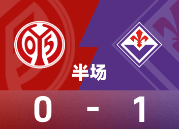UEFAハーフタイム: ソム得点、マインツ 0-1 フィオレンティーナ