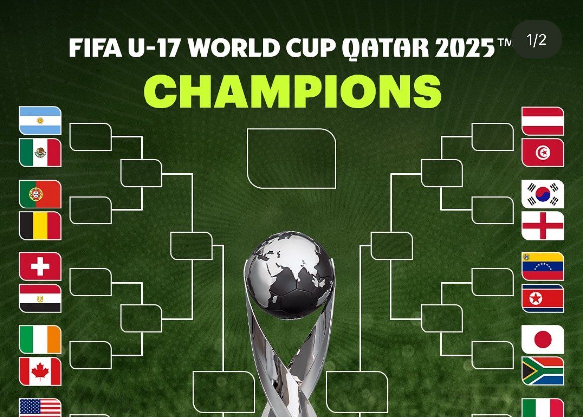 U17男子サッカーワールドカップ上位32チームが発表：アジア4チームが進出、韓国はイングランドと対戦