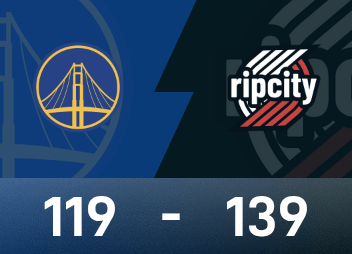 NBA試合レポート：ヤン・ハンセン 2得点、1リバウンド、2ブロック、トレイルブレイザーズ 139-119 ウォリアーズ