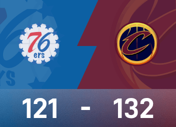 NBA試合レポート：ミッチェル46得点8アシスト、キャバリアーズが132-121で76ersに勝利
