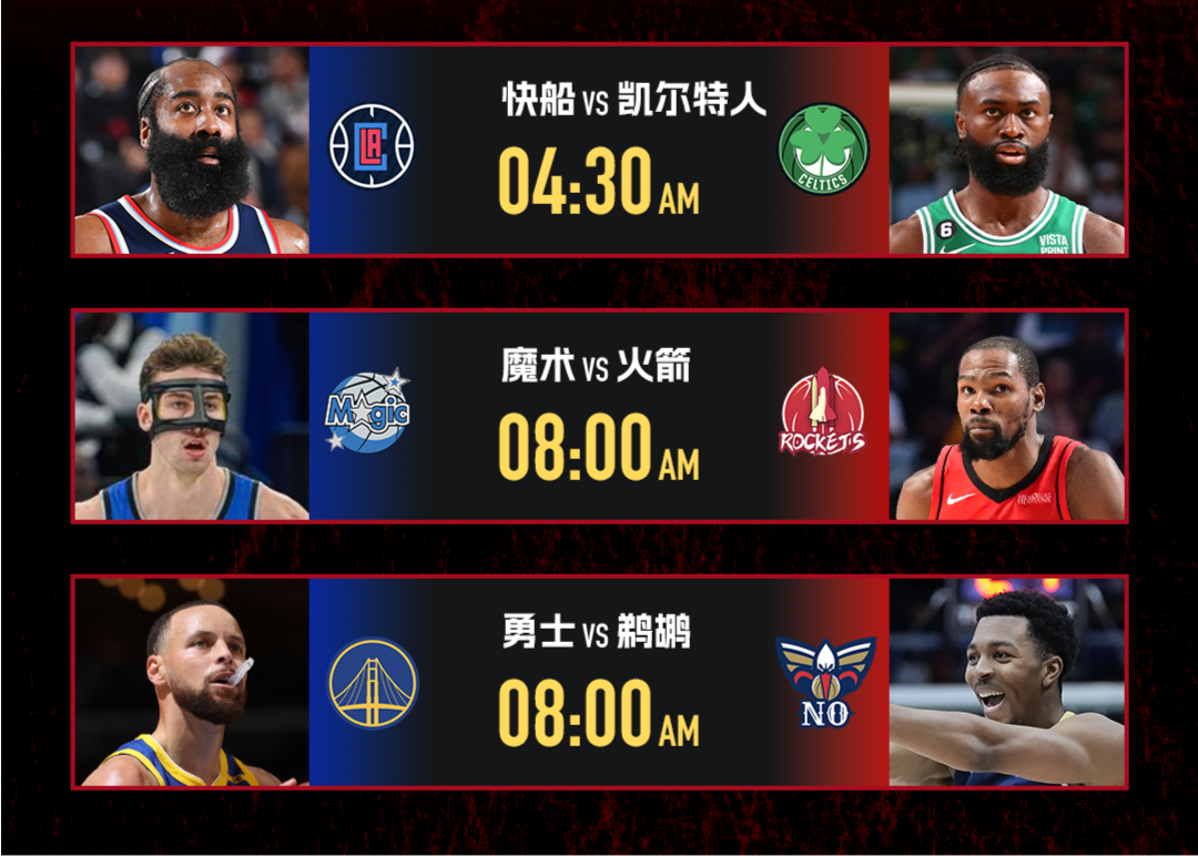 明日のNBAハイライト：ロケッツが4連勝、ハーデン、カリーらスター選手が出場